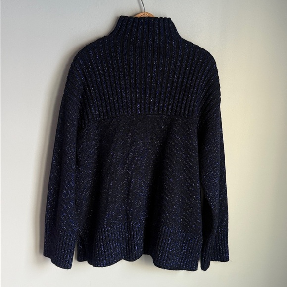 COS High-Neck Metallic wool oversized sweater - Picture 3 of 9
